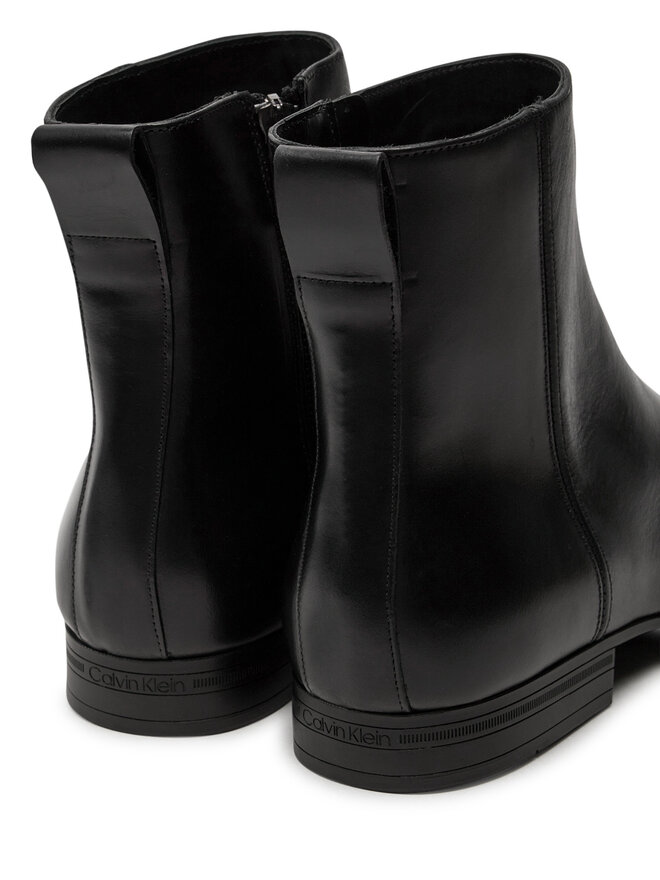 Calvin Klein Šnurovacia obuv Calvin Klein Boot W/ Zip Lth HM0HM01501 Čierna