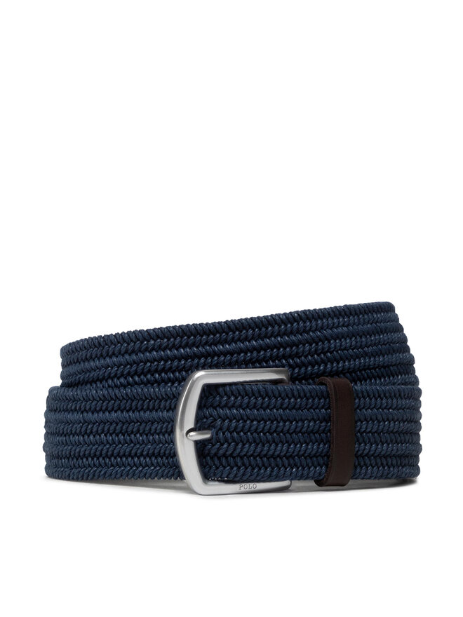 Polo Ralph Lauren Cintura da uomo Polo Ralph Lauren 35Mm Braid Stretch 405666041002 Blu scuro