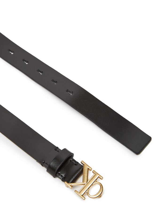 Calvin Klein Жіночий ремінь Calvin Klein Monogram Plaque Buckle 25Mm LV04K7017G Чорний
