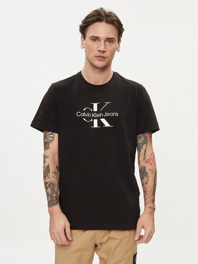 Calvin Klein Jeans Calvin Klein Jeans T-Shirt Distrupted J30J325190 Schwarz Regular Fit