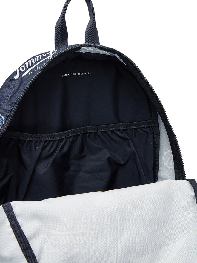 Tommy Hilfiger Hátizsák Tommy Hilfiger Th Essential Printed Backpack AU0AU01992 Sötétkék