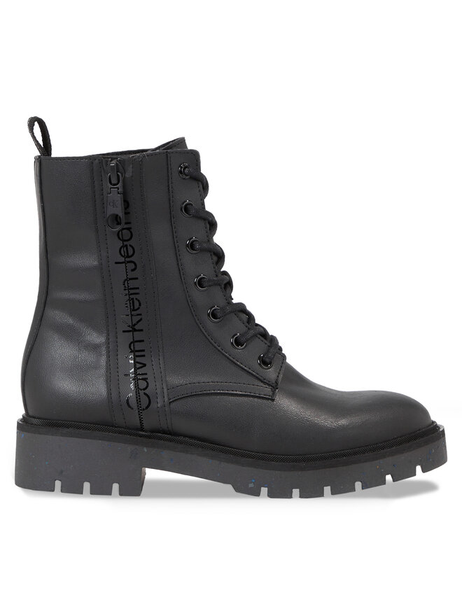 Calvin Klein Jeans Bakancs Calvin Klein Jeans Combat Mid Laceup Boot Wn YW0YW01255 Fekete