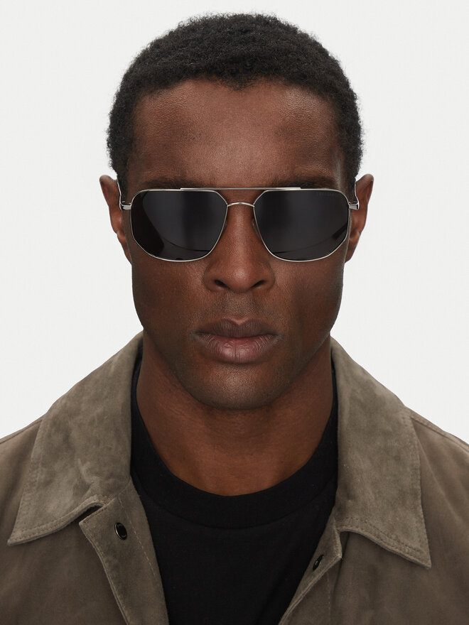 Trussardi Okulary przeciwsłoneczne Trussardi TSM3014 Srebrny