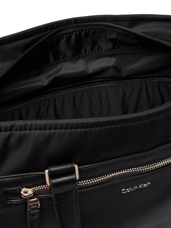 Calvin Klein Handtasche Calvin Klein Ssnl Raised Logo Tote LV04D3502G Schwarz