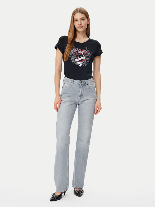 Morgan Morgan T-Shirt 251-DREBEL Μαύρο Regular Fit