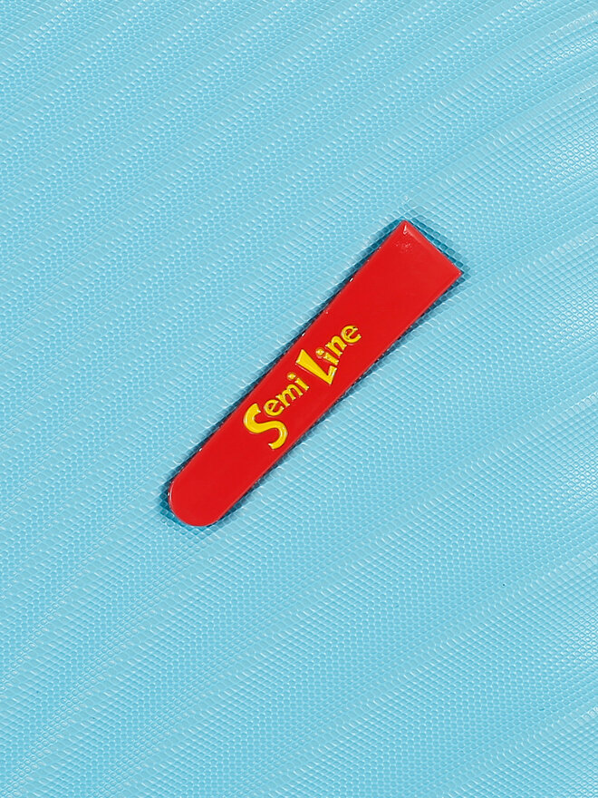 Semi Line Velik kovček Semi Line T5938-3 Modra
