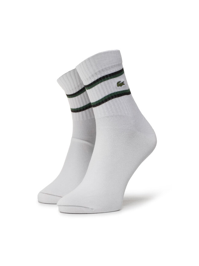 Chaussettes hautes homme Lacoste RA5744 Blanc fr.eschuhe.ch