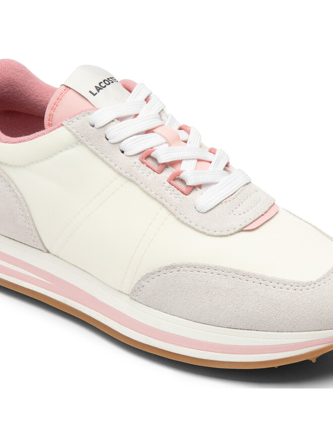 Lacoste Sneakersy Lacoste L-Spin Stripe Sole 747SFA0018 Écru