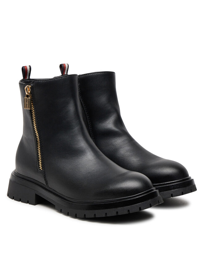 Tommy Hilfiger Μποτάκια Tommy Hilfiger Chelsea Boot T3A5-33566-1351 S Μαύρο