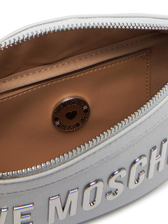 LOVE MOSCHINO Saszetka nerka LOVE MOSCHINO JC4195PP1MKD196B Srebrny
