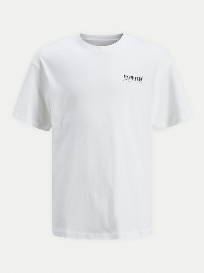 Jack&Jones Junior Jack&Jones Junior Camiseta Bronx Square 12263185 Blanco Loose Fit