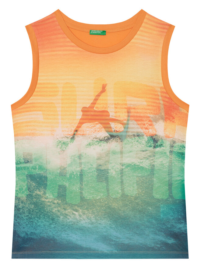 United Colors Of Benetton United Colors Of Benetton Майка 3RD0CH020 Оранжевий Regular Fit