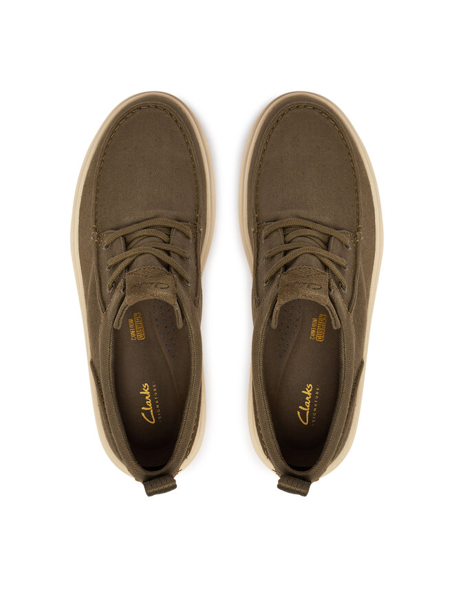 Clarks Halbschuhe Clarks Polden Moc 26186615 Khakifarben