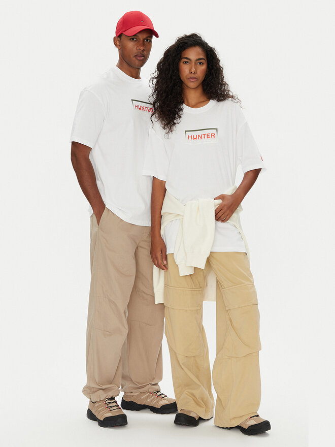 Hunter Hunter Футболка Abele UNISEX HARU0007251 Білий Regular Fit