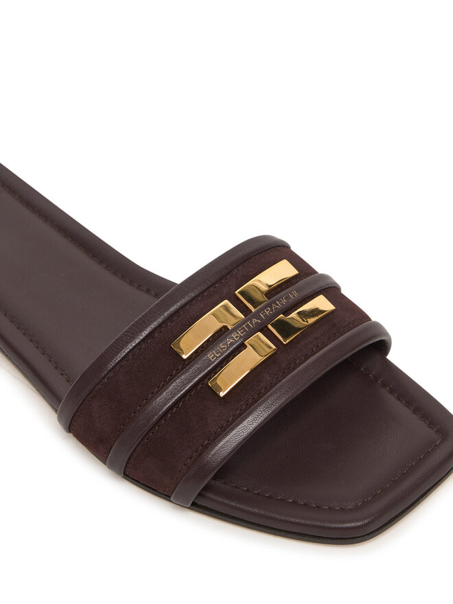 Elisabetta Franchi Pantoletten Elisabetta Franchi SA72L61E2 Braun