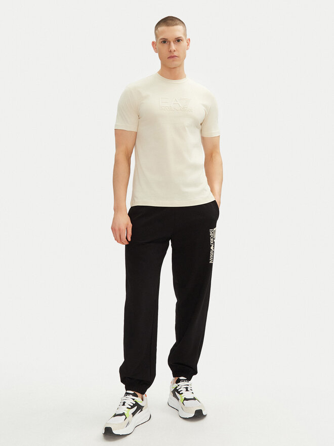EA7 Emporio Armani EA7 Emporio Armani Camiseta 7M000224 AF10375 U1079 Écru Regular Fit