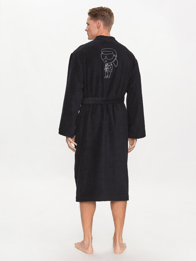 KARL LAGERFELD KARL LAGERFELD Bademantel Ikonik 230M2185 Schwarz