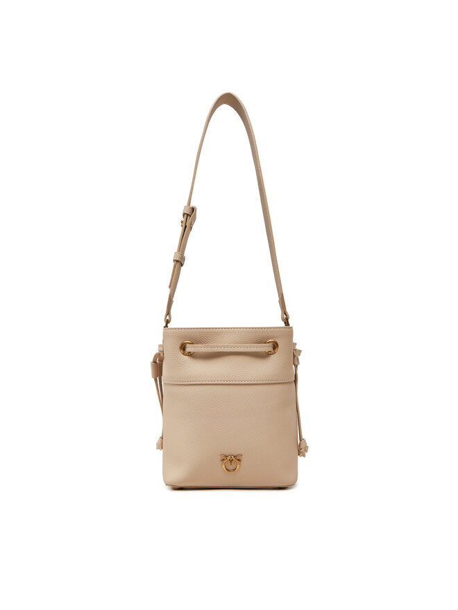 PINKO Kabelka PINKO Secchiello Mini PE 25 PLTT 104303 A29Q Béžová