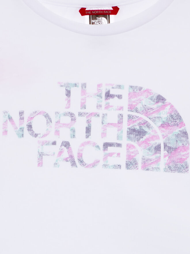 The North Face The North Face Marškinėliai Crop Easy NF0A83EU Balta Regular Fit