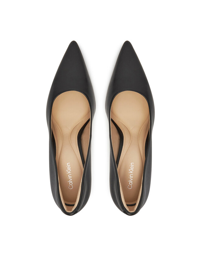 Calvin Klein Γόβες Calvin Klein Pump 90 Pointy Hw Bar Lth HW0HW02527 Μαύρο