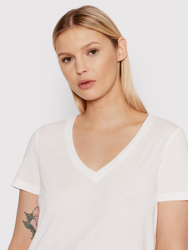 Vero Moda Vero Moda Marškinėliai Spicy 10260455 Balta Relaxed Fit