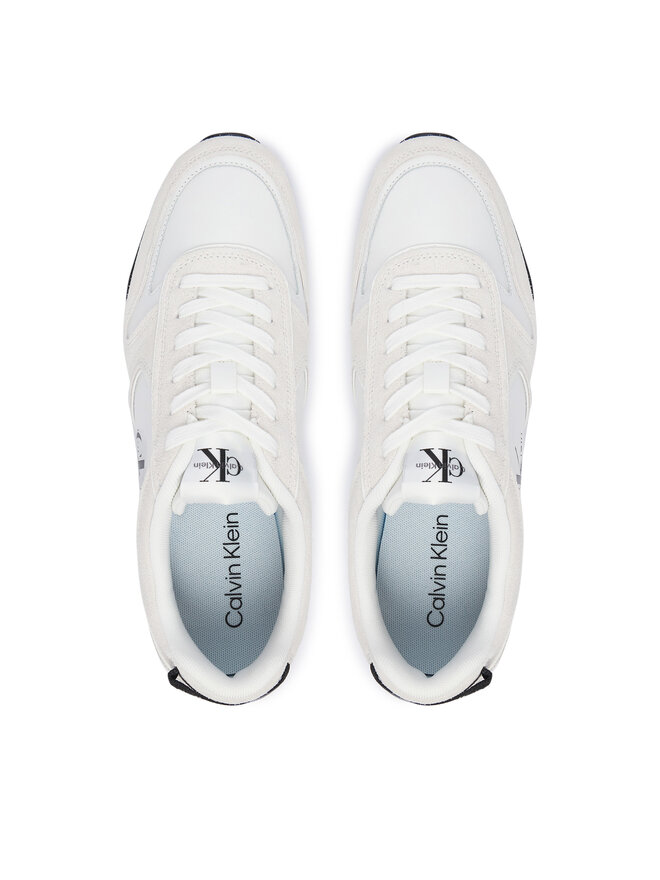 Calvin Klein Sneakers Calvin Klein Toothy Runner Irregular Lines YM0YM01461 Creme