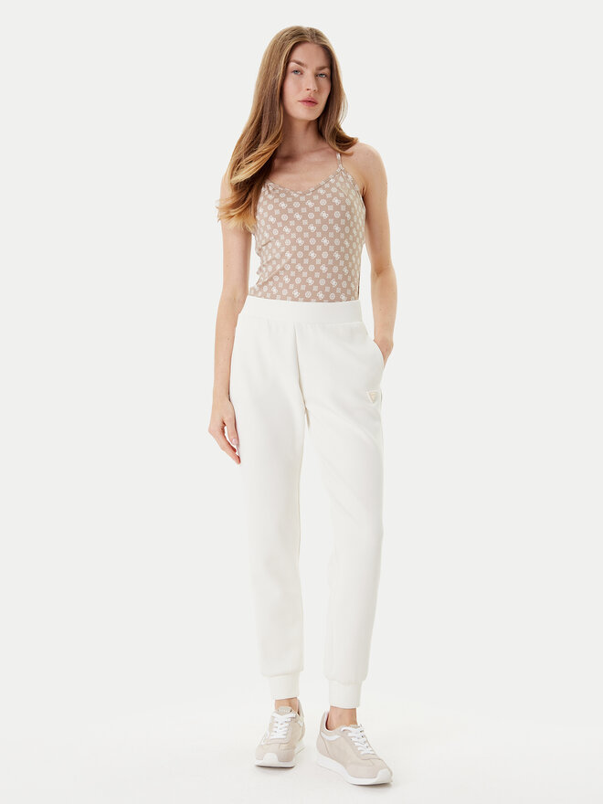 Guess Guess Marškinėliai V5YP11 MC03W Smėlio Slim Fit
