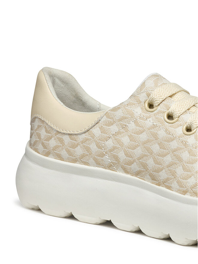 Geox Snīkeri Geox D Spherica Ec4.1 D55TCD 0DSBC C1122 Bēšs