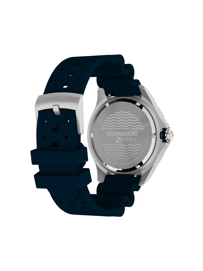 Timex Ročna ura Timex Deepwater Meridian TW2W81500 Srebrna