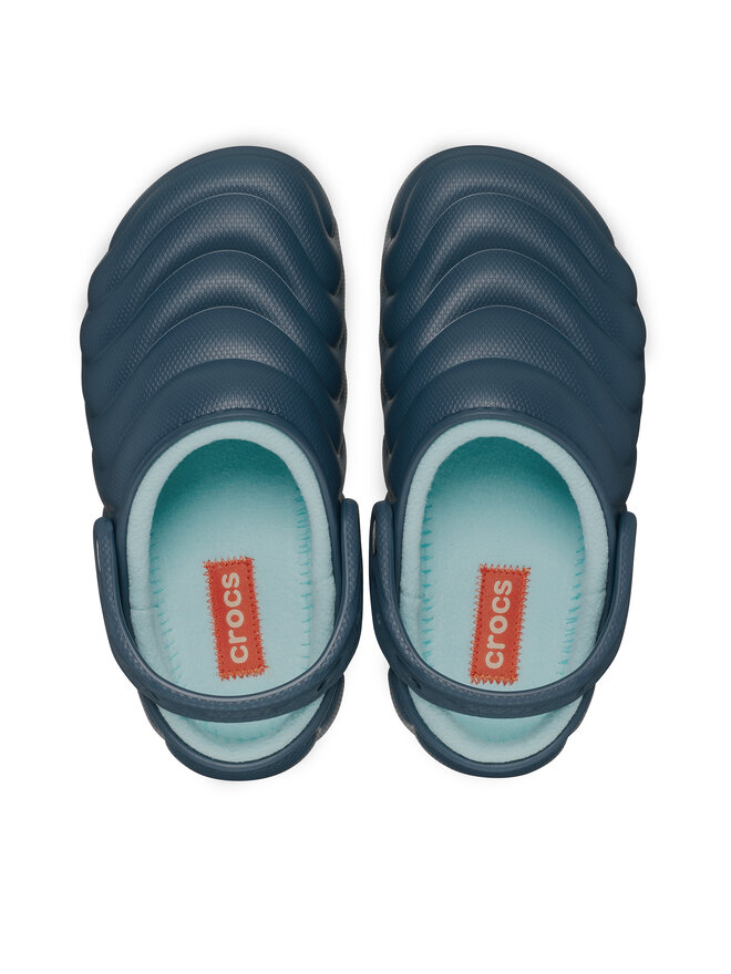 Crocs Natikači Crocs Classic Lined Overpuff Clog 210059 Modra