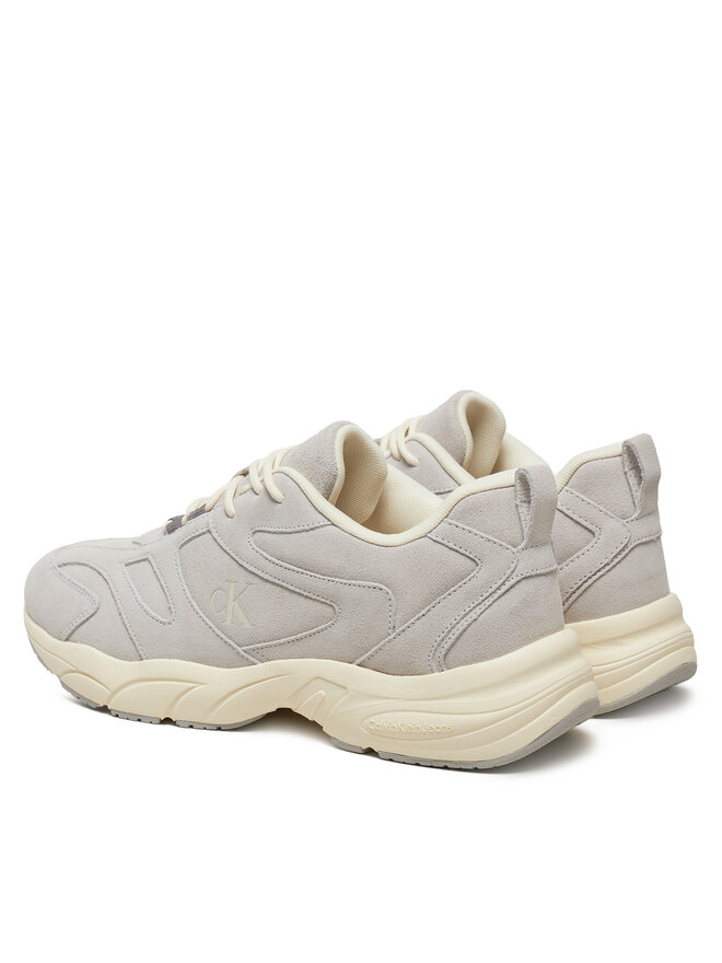 Calvin Klein Jeans Сникърси Calvin Klein Jeans Retro Tennis Low Mg Mix Media YM0YM01171 Сив