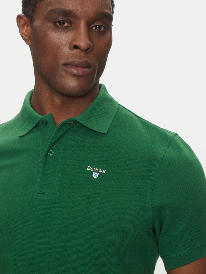 Barbour Barbour Pólóing Original Sports MML0358OL72 Zöld Tailored Fit