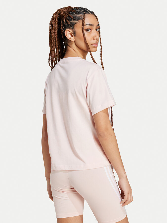 adidas adidas T-Shirt Essentials Small Logo JH3694 Rosa Slim Fit