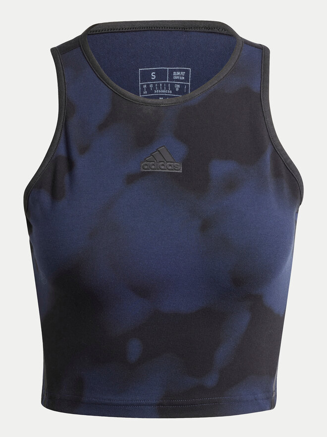 adidas adidas Marškinėliai Future Icons 3-Stripes IW5299 Tamsiai mėlyna Slim Fit