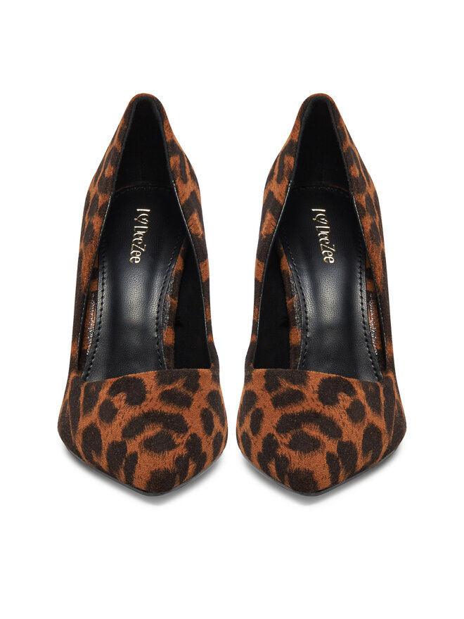 DeeZee Pantofi cu toc subțire DeeZee AB-4503-1 Maro