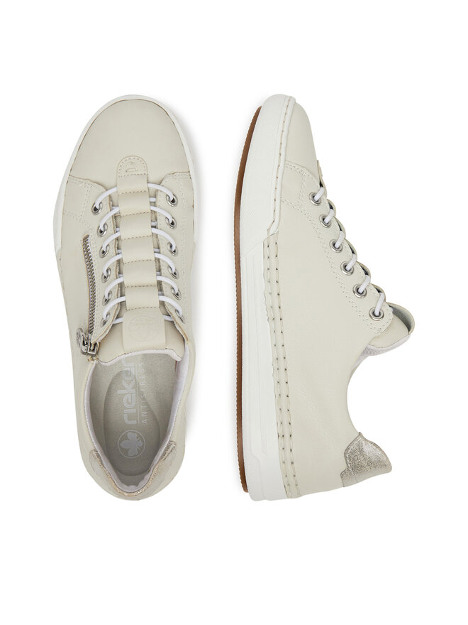 Rieker Sneakersy Rieker L7250-80 Écru