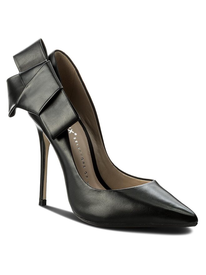 Bronx Pantofi cu toc subțire Bronx 75091-B BX 1209 Negru