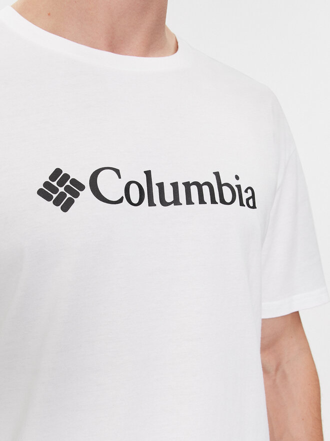 Columbia Columbia Marškinėliai Csc Basic Logo 1680053 Balta Regular Fit
