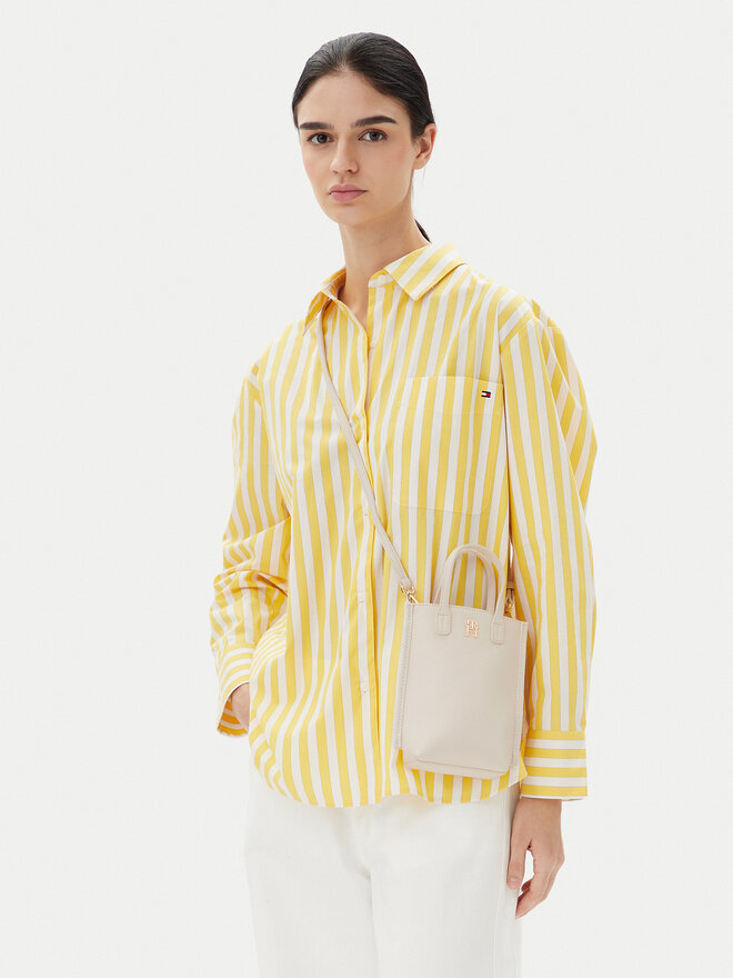 Tommy Hilfiger Telefontartó táska Tommy Hilfiger Th Distinct Phone Pouch AW0AW17402 Bézs