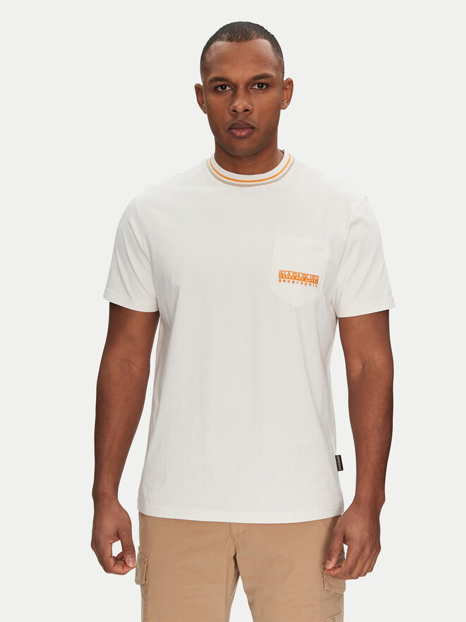 Napapijri Napapijri Camiseta S-Murlo NP0A4IEJN1A1 Blanco Regular Fit