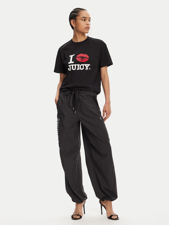 Juicy Couture Juicy Couture Camiseta I Kiss JCWCT125348 Negro Oversize