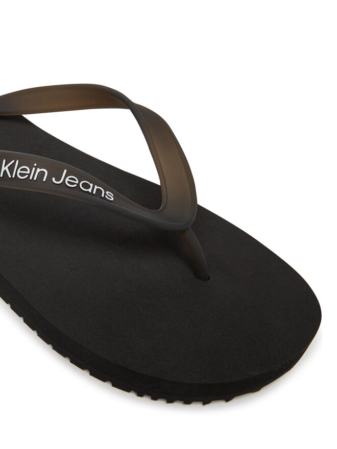 Calvin Klein Jeans Flip-flops Calvin Klein Jeans Beach Sandal Transparent Tpu YM0YM01267 Fekete
