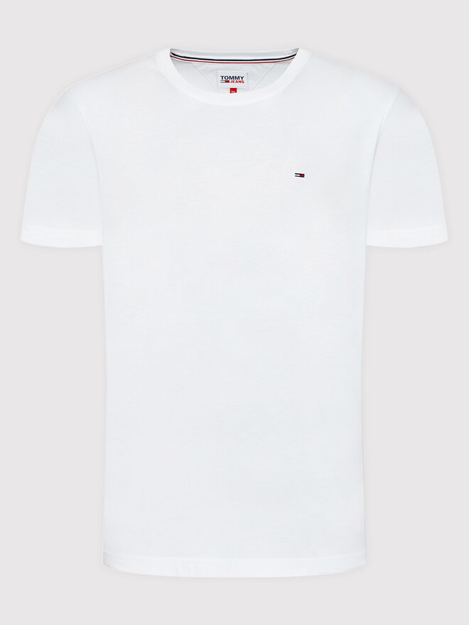 Tommy Jeans Tommy Jeans Marškinėliai DM0DM04411 Balta Slim Fit