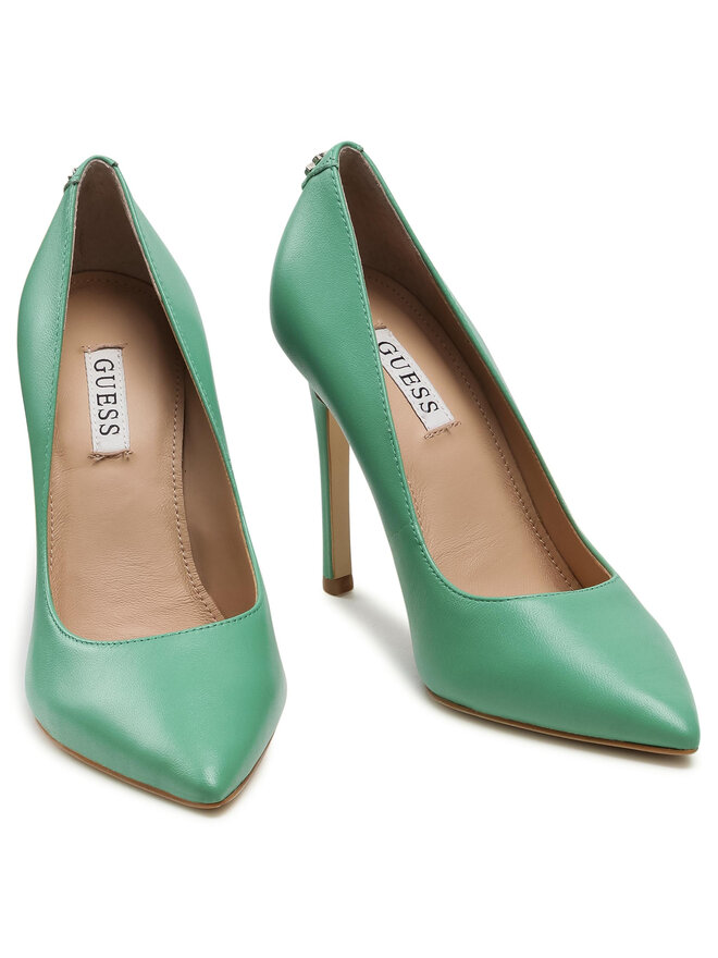 Guess Обувки на ток Guess Gavi4 FL5GV4 LEA09 Зелен