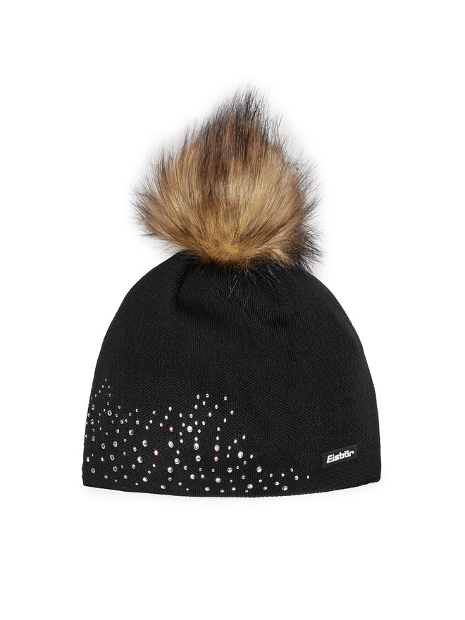 Eisbär Čiapka Eisbär Nalin Lux Crystal 80115 009 Čierna