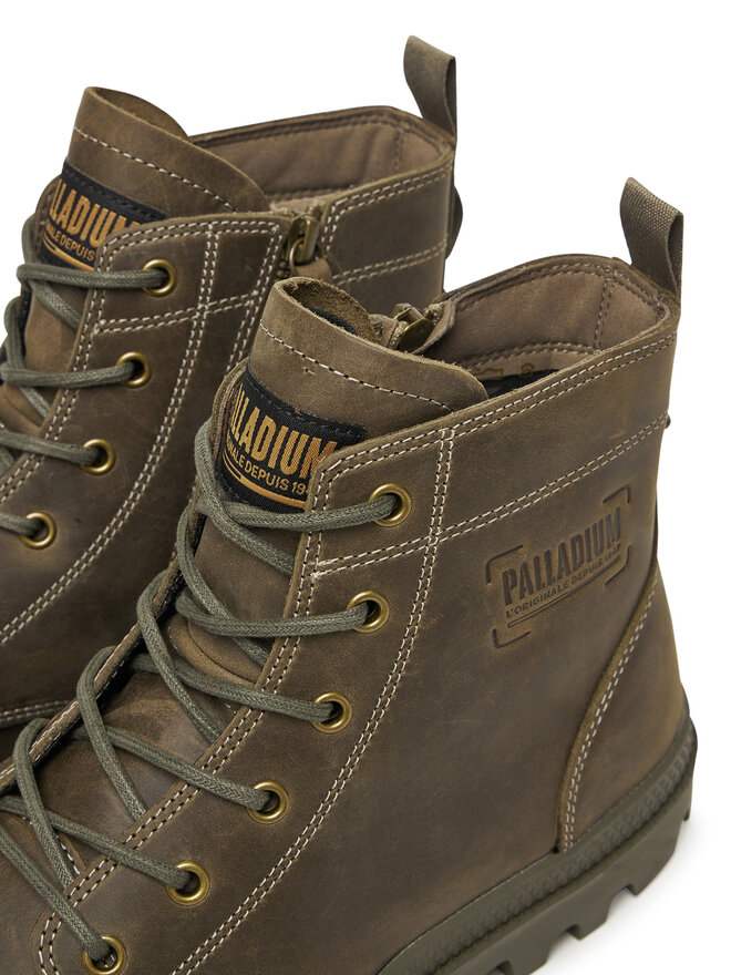 Palladium Schnürstiefeletten Palladium Pampa Zip Lth Legacy 79502-308-M Grün