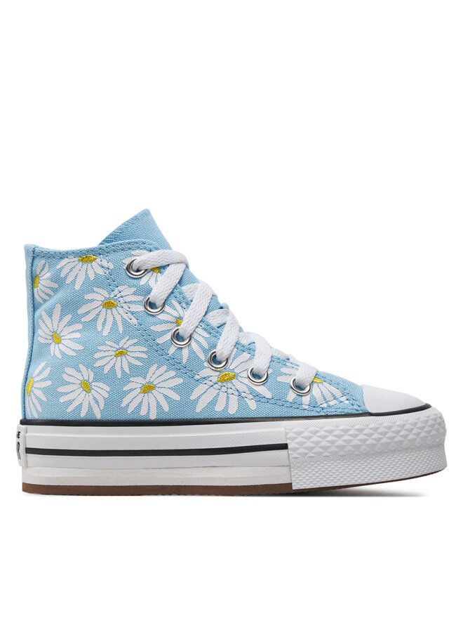 Converse Plátěnky Converse Chuck Taylor All Star Lift Platform Floral A06338C Modrá
