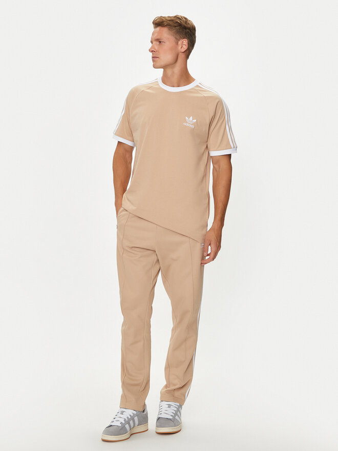 adidas adidas Футболка adicolor Classics 3-Stripes IZ2366 Бежевий Slim Fit
