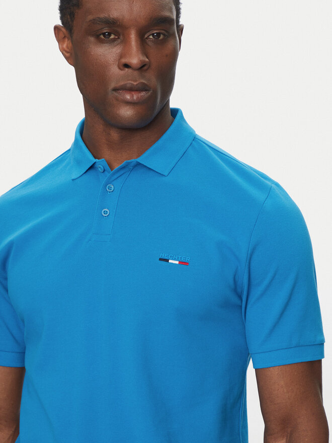Hechter Paris Hechter Paris Поло Pique H-Eco 74004 151902 Голубий Regular Fit