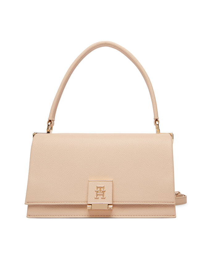 Tommy Hilfiger Handtasche Tommy Hilfiger Th Monogram Pebble Grain Crossbody Bag AW0AW17216 Rosa